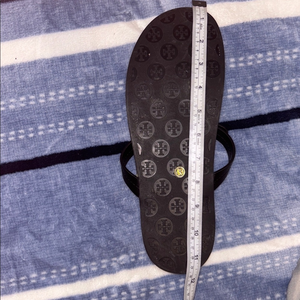 Tory Burch Black Cutout Sandals - Picture 8 of 9